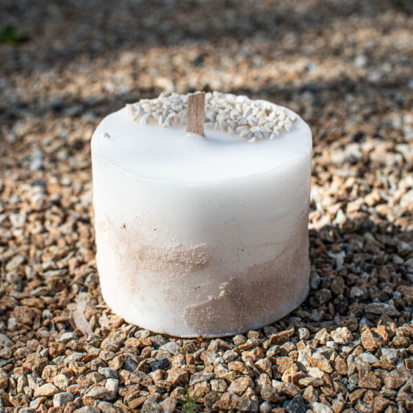 Stone Candles with sand