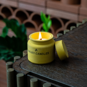 Sekhara candle | Chestnut, Amber